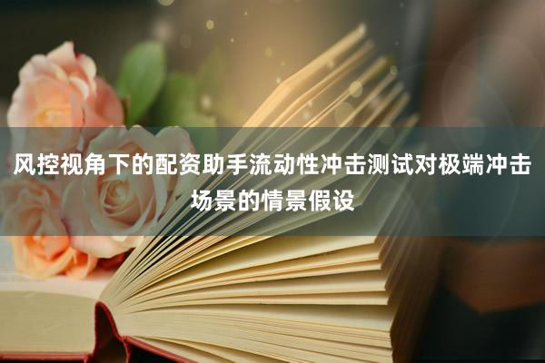 风控视角下的配资助手流动性冲击测试对极端冲击场景的情景假设
